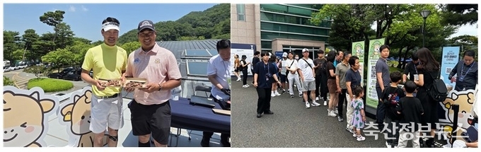 ‘제68회 KPGA 선수권대회 with A-ONE CC’에 참가 선수 및 일반 관람객 대상 한우 채끝 스테이크 시식 이벤트