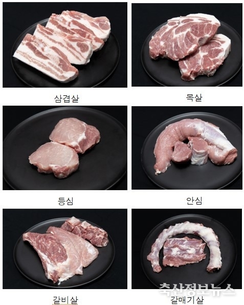 돼지고기 부위별 사진
